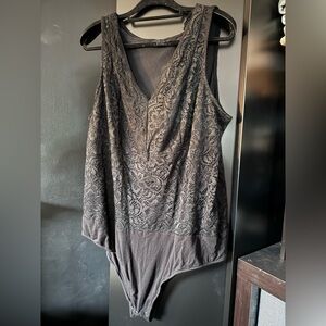 Torrid Black Lace Bodysuit Size 4